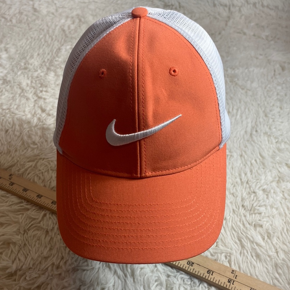 Nike Orange and White Cap